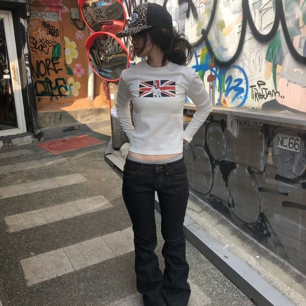 로우라이즈 데님