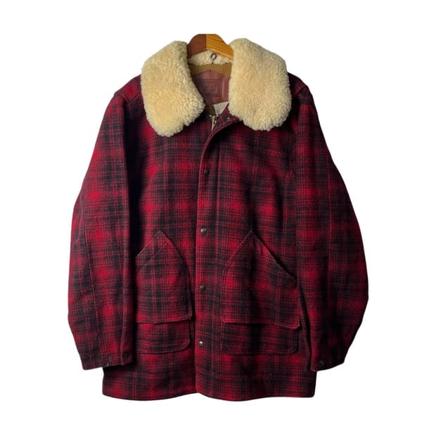 [Woolrich] 울리치 타탄 체크 울 코트