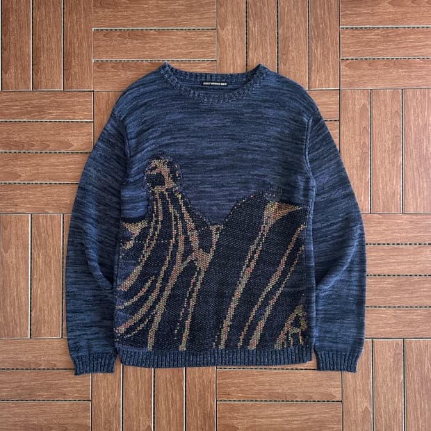 Issey Miyake Men cotton knit sweater
