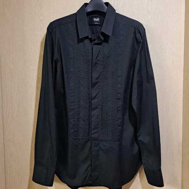 돌체앤가바나 핀턱 셔츠