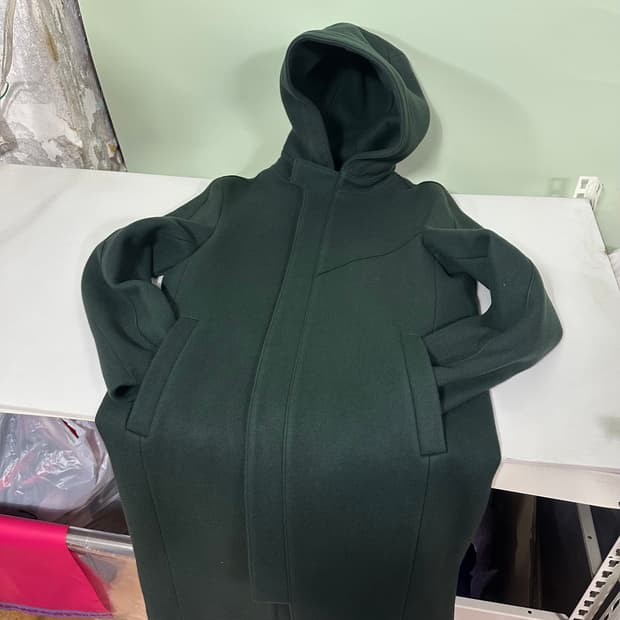 95 지오송지오 청록 더플 후드코트