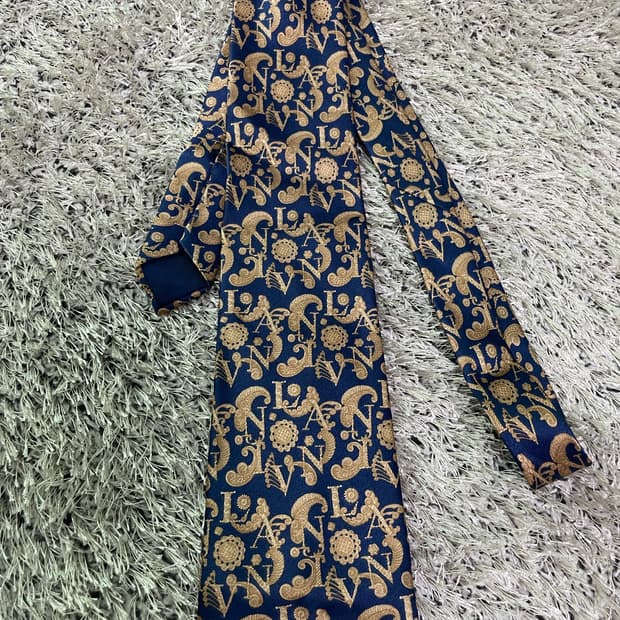 프랑스제 랑방 실크 넥타이