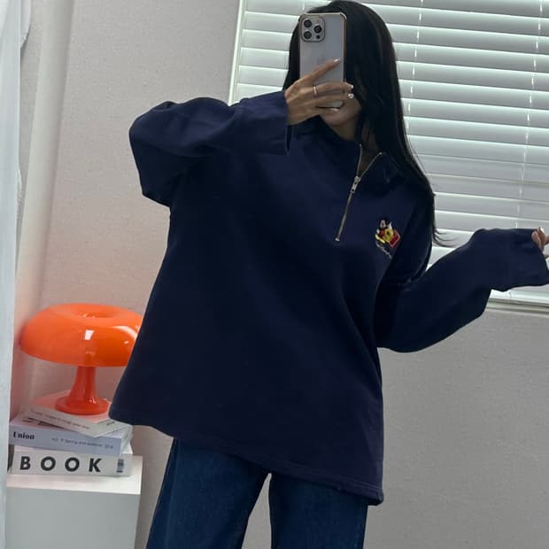 (XL)디즈니 반집업 맨투맨-M1124