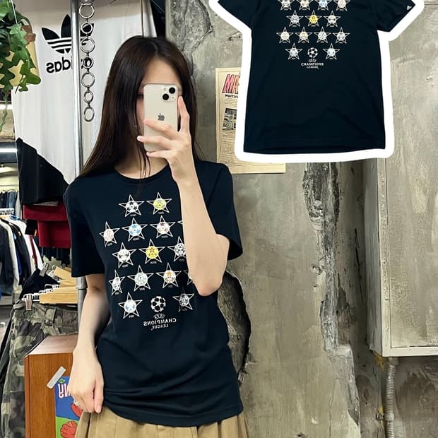 아디다스 챔피언스 리그 반팔티 블랙 95 #csz660