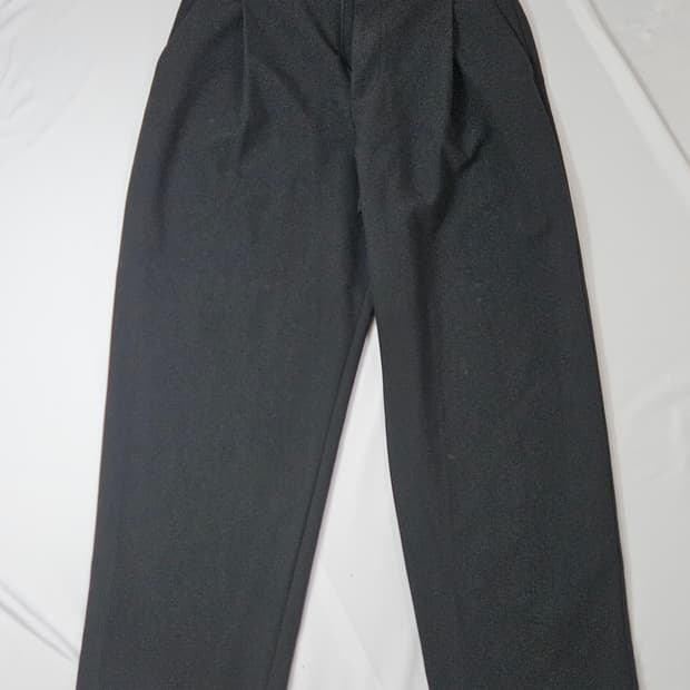 자라 ZARA 맨 핀턱 와이드 슬랙스 팬츠 챠콜그레이 32