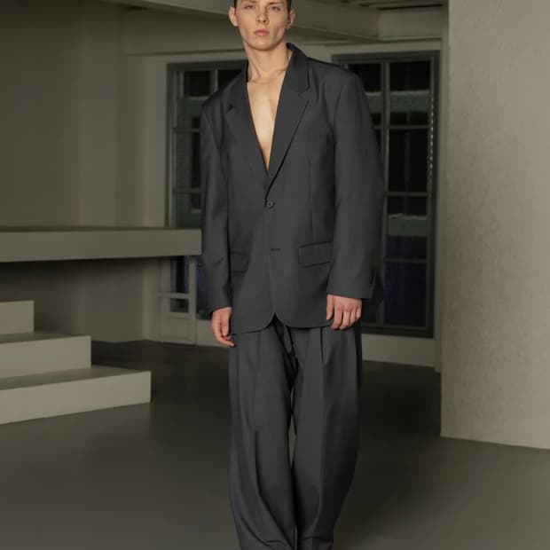 데꼬로소 테일러 오버핏 와이드 셋업 수트 차콜 XL