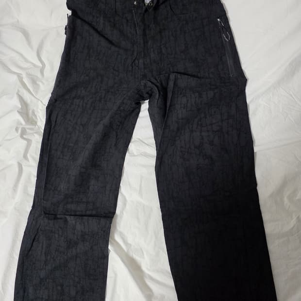 언어펙티드 블랙 패턴 바지 S