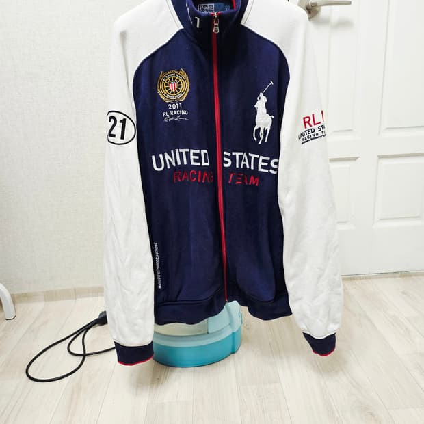 (105~110)XL☆우주매물☆랄프로렌폴로 USA성조기레이싱 트랙자켓집업