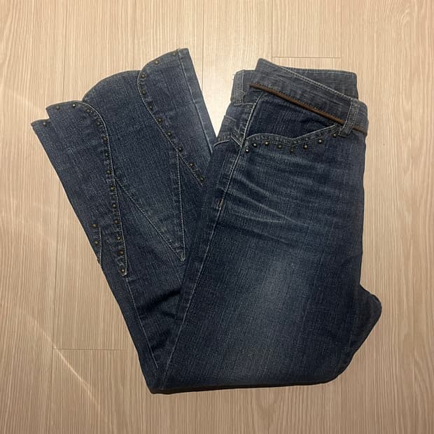 Blue jam 일본 빈티지 스터드 데님 팬츠