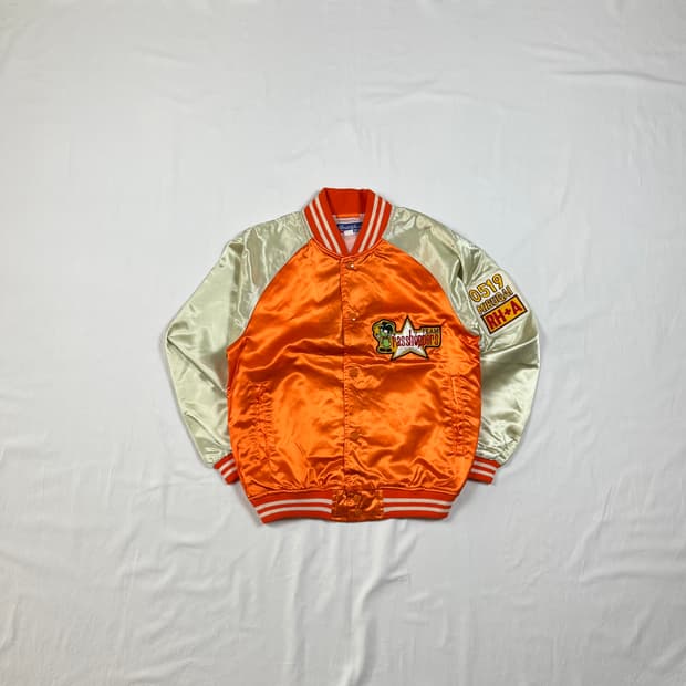 90’s 미즈노 mizuno rasshoppers 팀 사틴자켓 