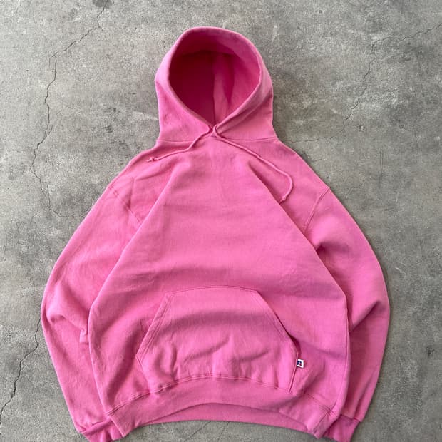 80s Russell Pink Hood zip