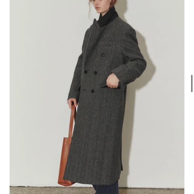 던스트 울 헤링본코트 xs