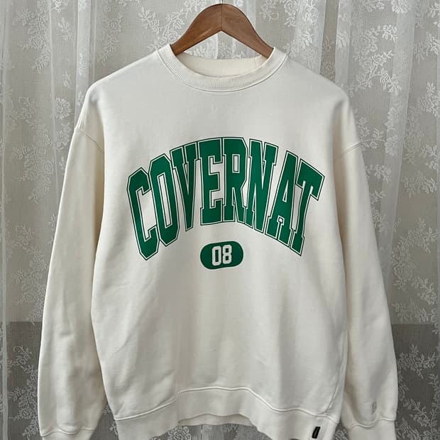 M) 커버낫 맨투맨 아이보리