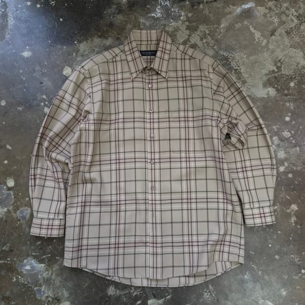 95) 빈티지 입생로랑 체크셔츠 남방