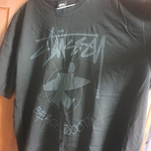 스투시 비치 루트 티셔츠 블랙