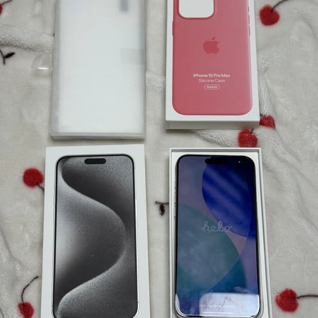 [정품케이스/강화유리 포함] 아이폰 15프로맥스 256GB