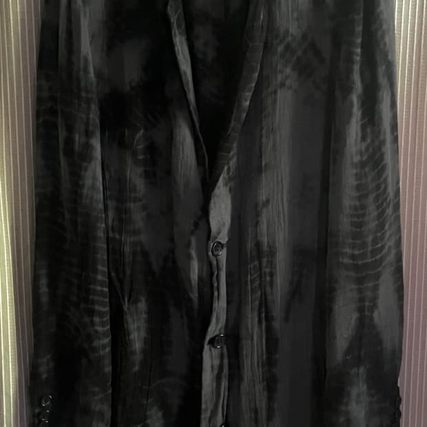 Shellac Smoked Dye Long Cardigan 