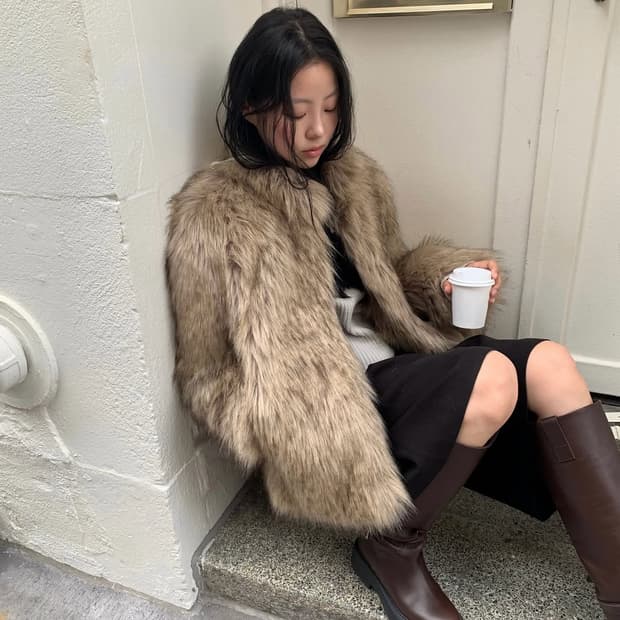 모흐 퍼자켓 (새상품)