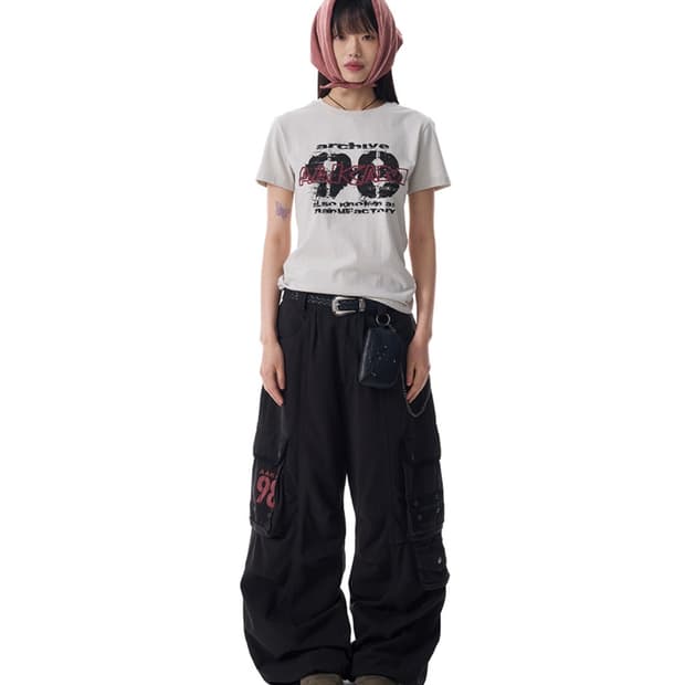 아캄 98 knee pin-tuck cargo 1사이즈 카리나착용