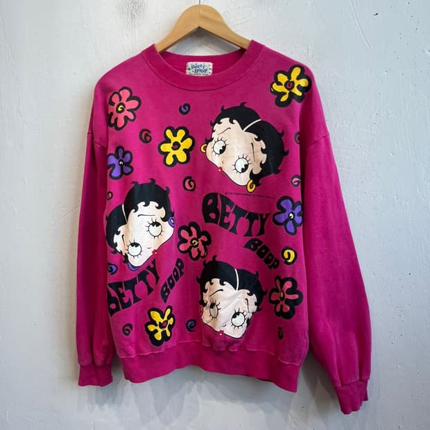 BettyBoop 베티붑 빈티지 스웻셔츠 맨투맨 Made in JAPAN