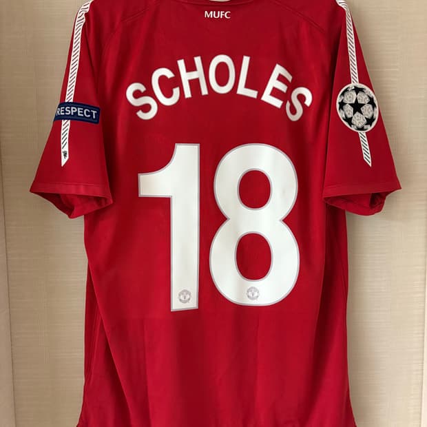 10-11 맨체스터유나이티드 홈 스콜스 유니폼 정품