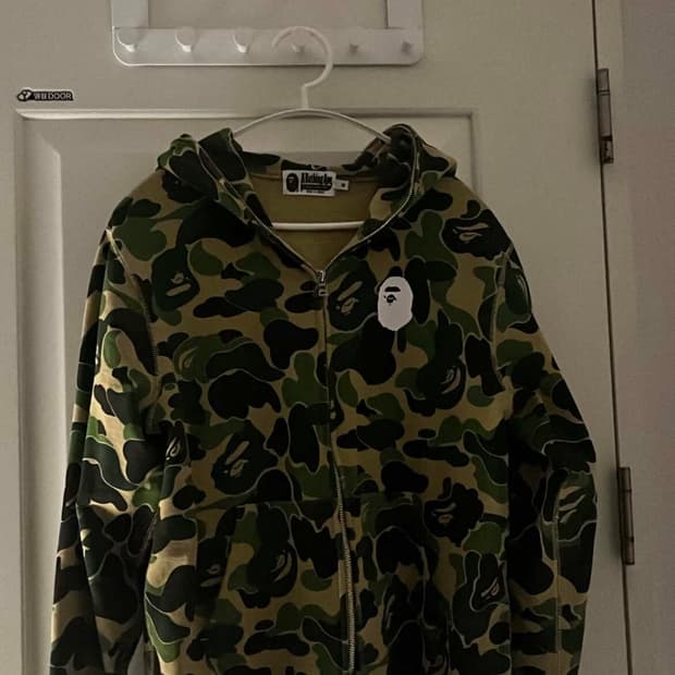 A BATHING APE (BAPE) 베이프 1st 카모 풀 집업 후드티