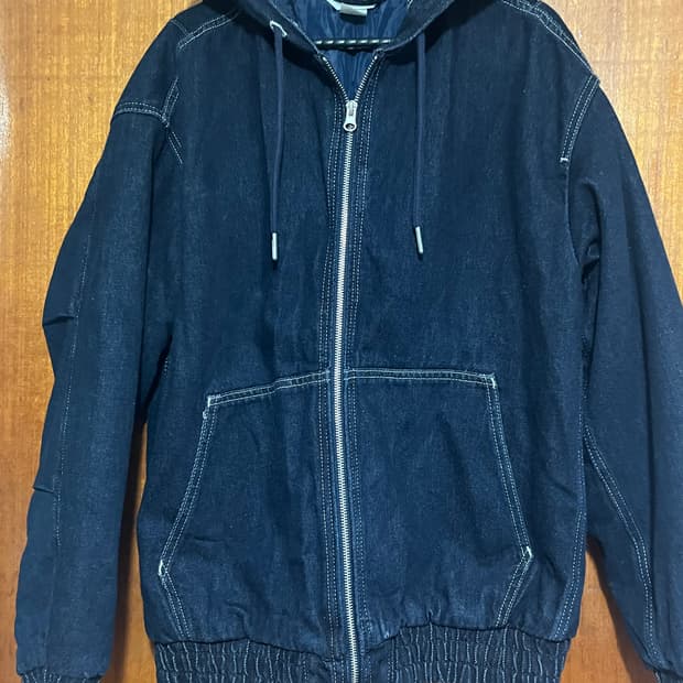 H&M 데님후드 아우터