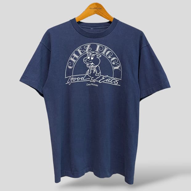 (L)90s Chez Piggy 빈티지 반팔티셔츠