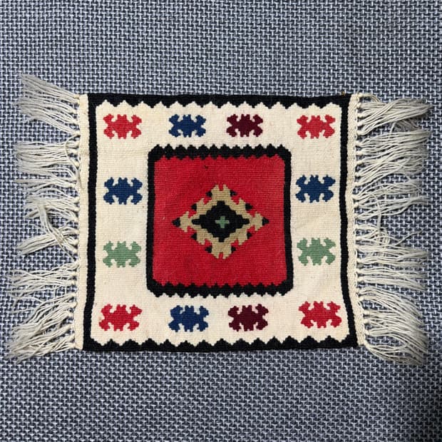 빈티지 네이티브 아메리칸 울 러그 미디엄 (old-8392)