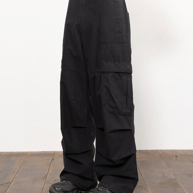 [2] 비긴202 모듈러 카고 팬츠 - 블랙
