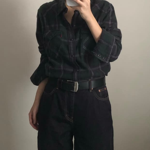 리바이스 레드탭 웨스턴 체크 셔츠