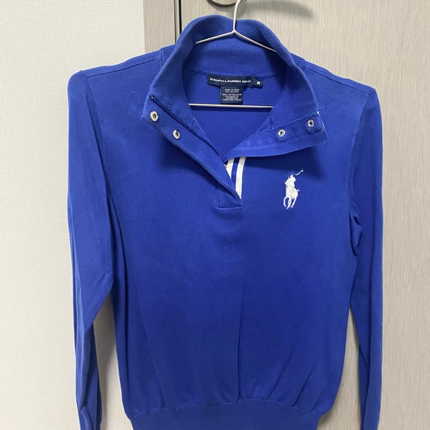 폴로 반집업 니트 m 