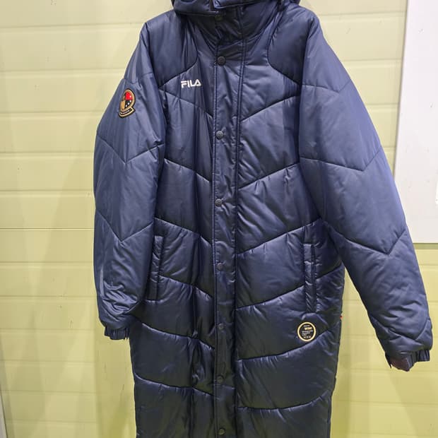 휠라 롱패딩 네이비 100