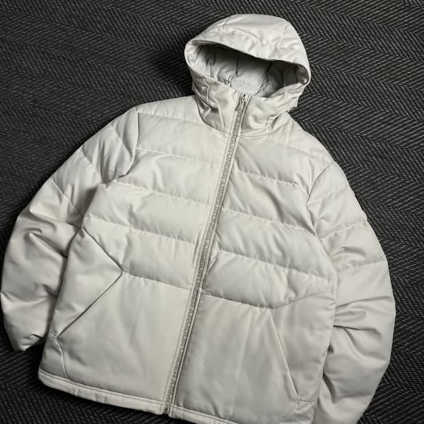 언더아머 덕 다운 패딩 점퍼 아이보리 y 4003