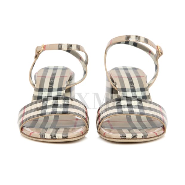 버버리 샌들 페이턴트 빈티지 체크 슈즈 8046040