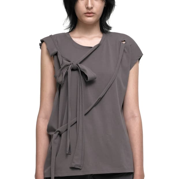나체  MULTIWAY TIE T-SHIRT