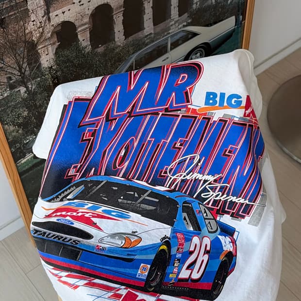 00s Y2K NASCAR 빈티지 프로모 티셔츠 L (103)