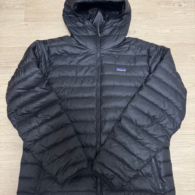 L 파타고니아 다운스웨터 후디 블랙