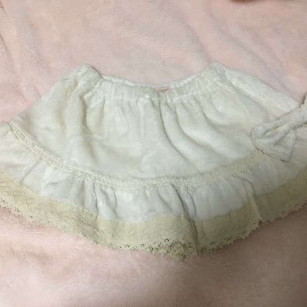 하트필리아 아이보리 리본 큐롯 스커트 히메갸루 히메카지