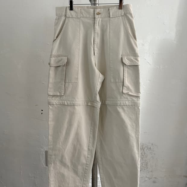 Karl Helmut 칼헬무트 핑크하우스 베이지 컨버터블 카고 팬츠