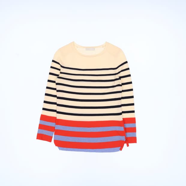 90 마인 한섬 스트라이프 긴팔 티셔츠 N7587