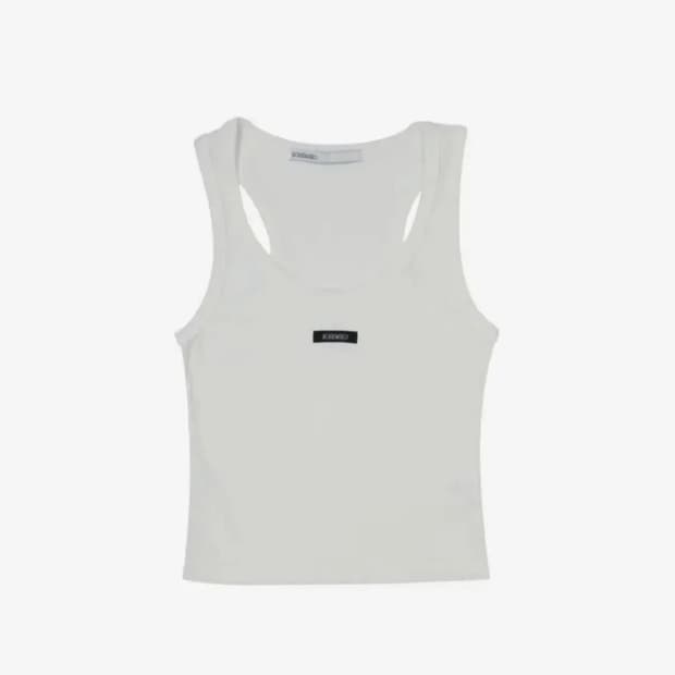 보헤미안서울 슬리브리스 크롭탑 아이보리