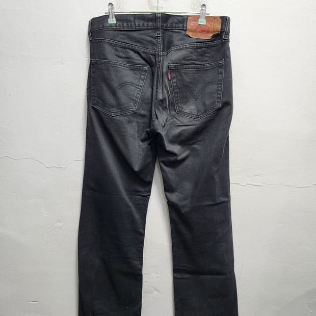 리바이스 501 흑청 데님 (벨기에산)