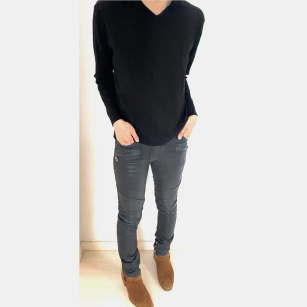 Balmain 지퍼 바이커 진