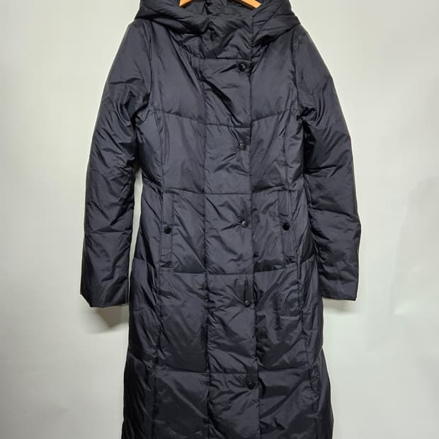 자라 블랙 롱패딩 S 모자퍼X