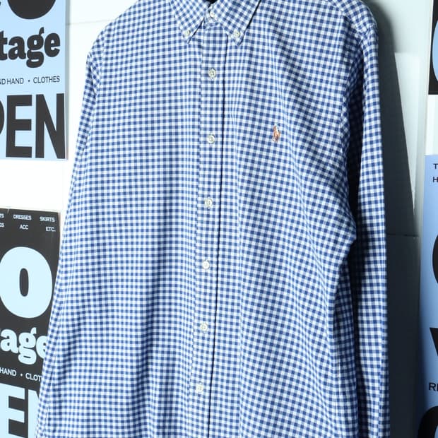 (L-XL) 폴로 랄프로렌 셔츠 남방 USA 체크 옥스포드-H31293