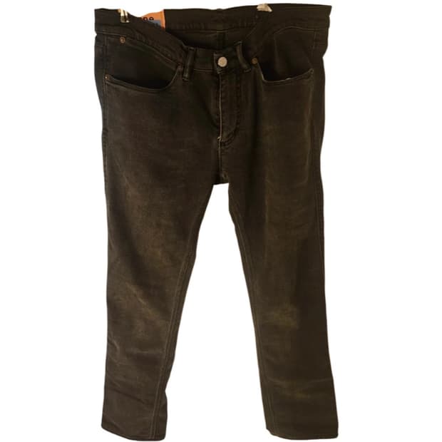 Acne Studios Blå Konst Cropped Black Den