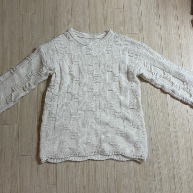 아이보리 데미지 니트