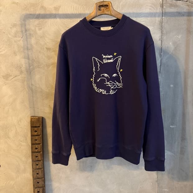 메종키츠네 그래픽 맨투맨 100~105