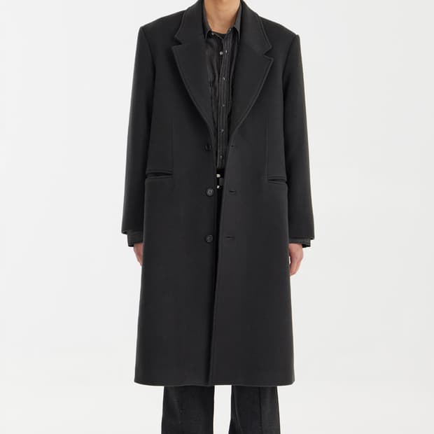 Youth Chesterfield Coat(Charcoal Grey) M